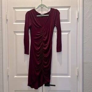 Maroon, soft dress
